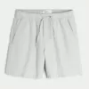 Above-the-Knee Linen-Blend Shorts