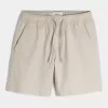 Above-the-Knee Linen-Blend Shorts