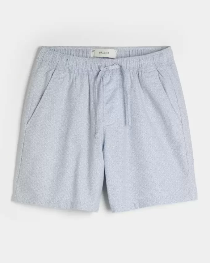 Above-the-Knee Linen-Blend Shorts Above-the-Knee Linen-Blend Shorts