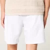 Above-the-Knee Linen-Blend Shorts