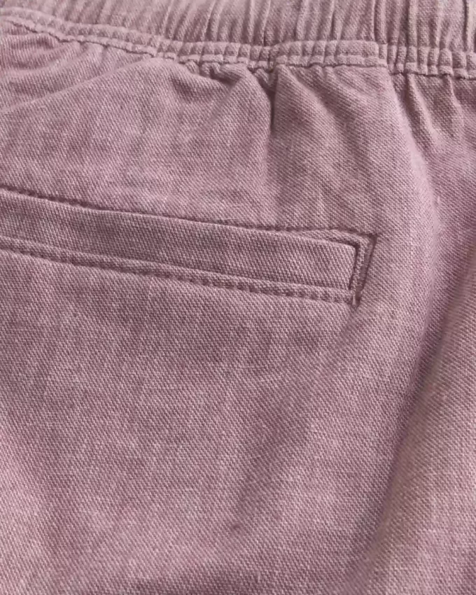 Above-the-Knee Linen-Blend Shorts