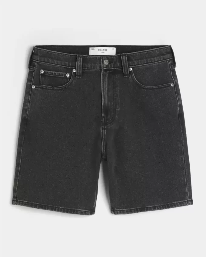 Above-the-Knee Loose Denim Shorts Above-the-Knee Loose Denim Shorts