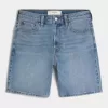 Above-the-Knee Loose Denim Shorts Above-the-Knee Loose Denim Shorts
