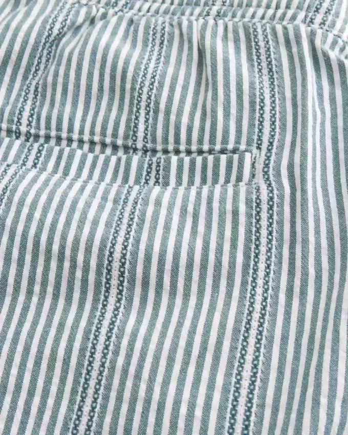 Above-the-Knee Seersucker Shorts