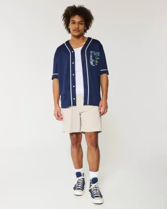 Above-the-Knee Twill Pull-On Shorts