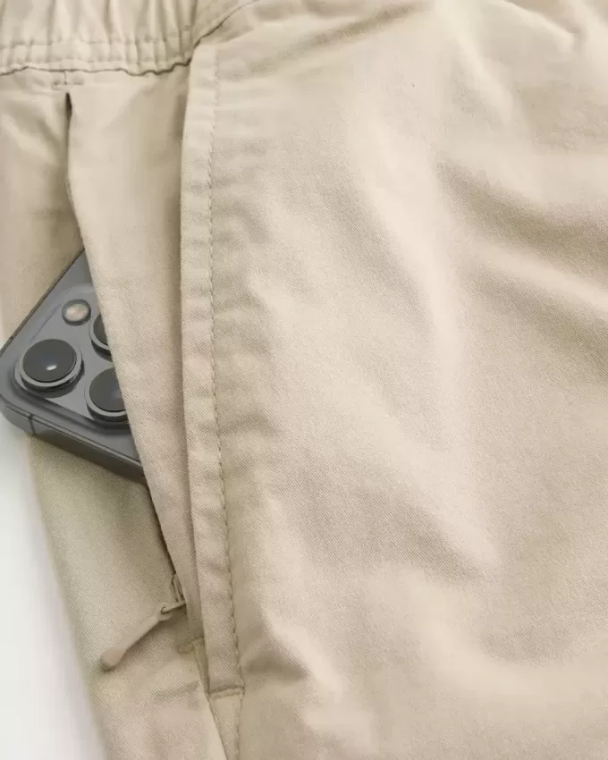 Above-the-Knee Twill Pull-On Shorts Above-the-Knee Twill Pull-On Shorts