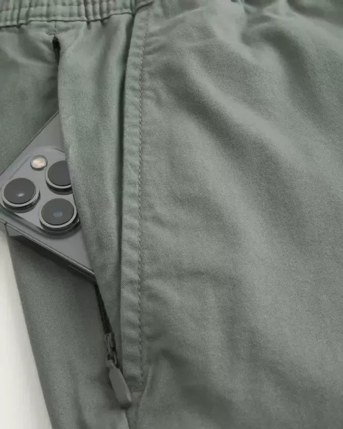 Above-the-Knee Twill Pull-On Shorts