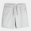 Above-the-Knee Twill Pull-On Shorts