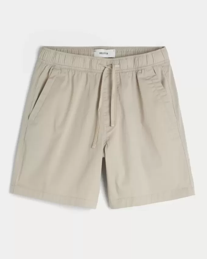 Above-the-Knee Twill Shorts
