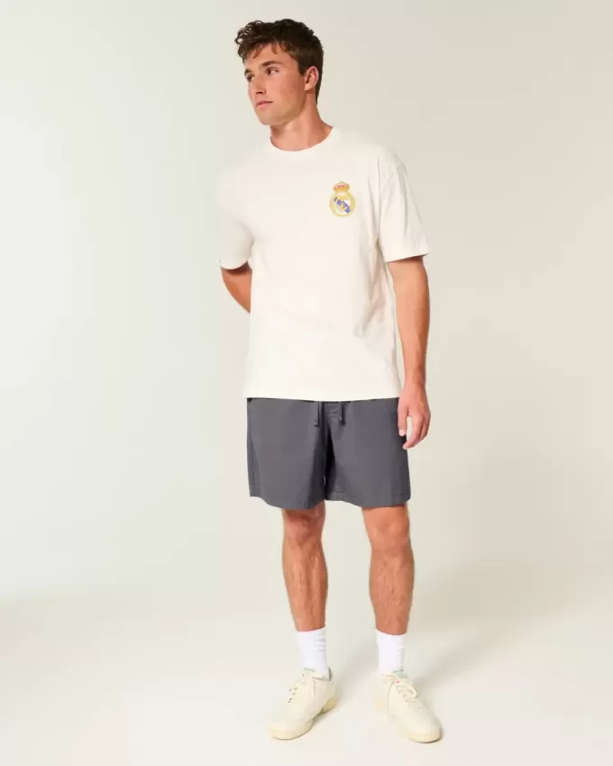 Above-the-Knee Twill Shorts