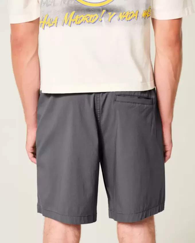 Above-the-Knee Twill Shorts