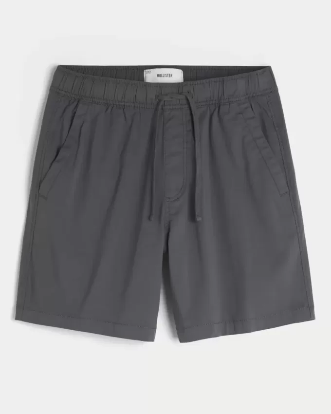 Above-the-Knee Twill Shorts