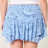 Asymmetrical Hem Tiered Mini Skort