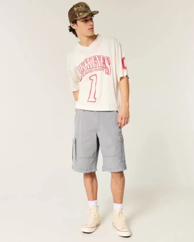 At-the-Knee Baggy Cargo Shorts At-the-Knee Baggy Cargo Shorts