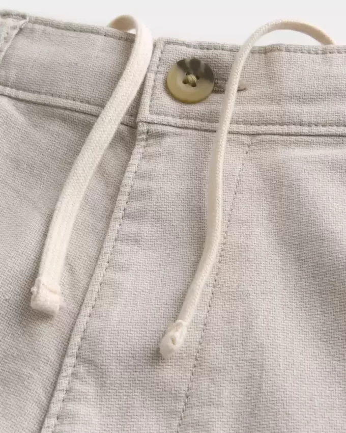 At-the-Knee Linen-Blend Flat-Front Shorts At-the-Knee Linen-Blend Flat-Front Shorts