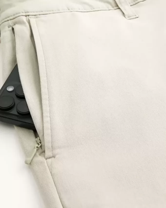 At-the-Knee Twill Shorts