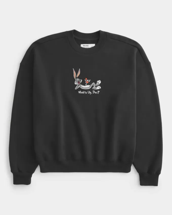 Baggy Cinch Bugs Bunny Graphic Crew Sweatshirt Baggy Cinch Bugs Bunny Graphic Crew Sweatshirt