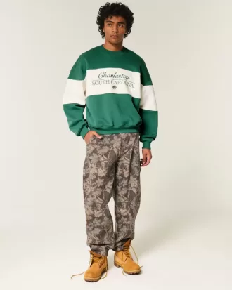 Baggy Cinch Charleston Graphic Crew Sweatshirt