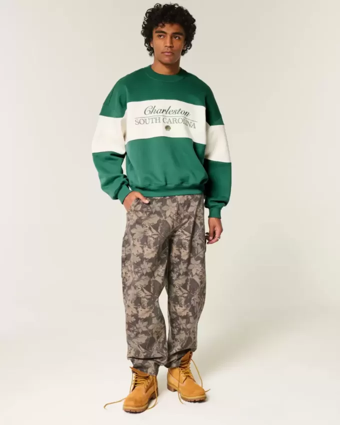 Baggy Cinch Charleston Graphic Crew Sweatshirt Baggy Cinch Charleston Graphic Crew Sweatshirt