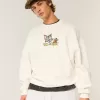 Baggy Cinch Tom and Jerry Graphic Crew Sweatshirt Baggy Cinch Tom and Jerry Graphic Crew Sweatshirt