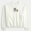 Baggy Cinch Tom and Jerry Graphic Crew Sweatshirt Baggy Cinch Tom and Jerry Graphic Crew Sweatshirt