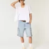Baggy Denim Cargo Shorts Baggy Denim Cargo Shorts