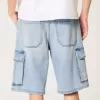 Baggy Denim Cargo Shorts Baggy Denim Cargo Shorts