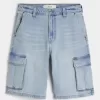 Baggy Denim Cargo Shorts Baggy Denim Cargo Shorts