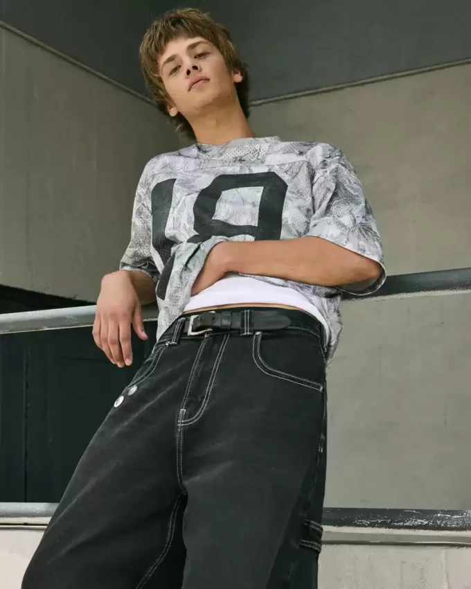 Baggy Graphic Camo Jersey Baggy Graphic Camo Jersey