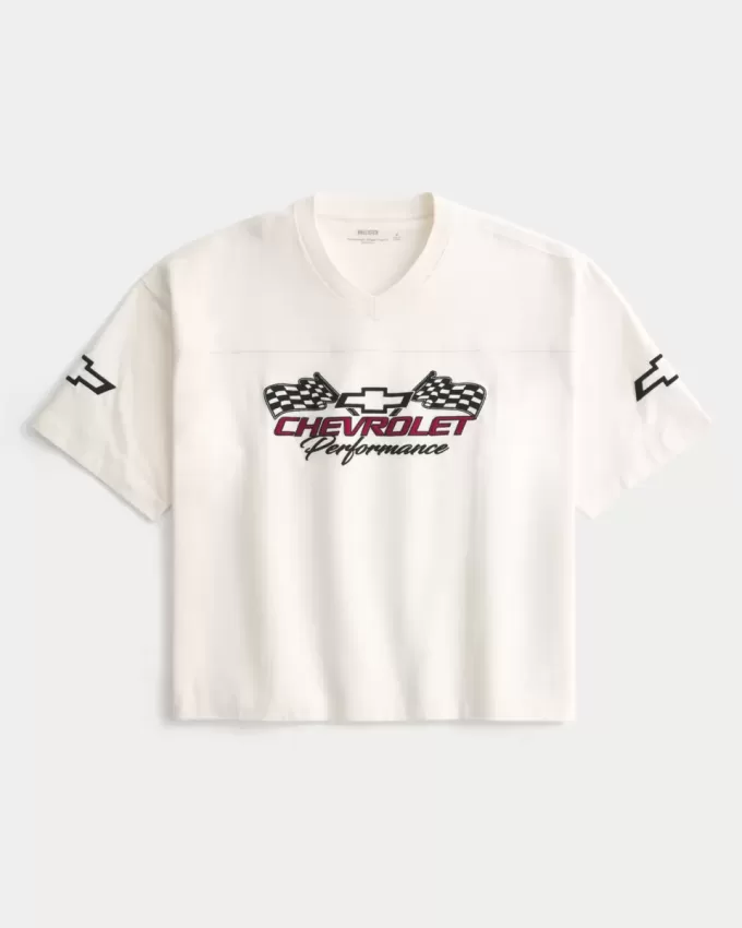 Baggy Heavyweight Crop Chevrolet Graphic Tee Baggy Heavyweight Crop Chevrolet Graphic Tee