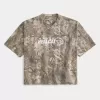Baggy Heavyweight Crop Dodge Graphic Camo Tee Baggy Heavyweight Crop Dodge Graphic Camo Tee
