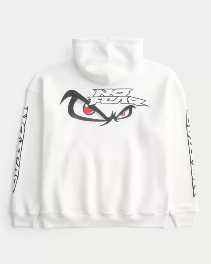 Baggy No Fear Graphic Hoodie