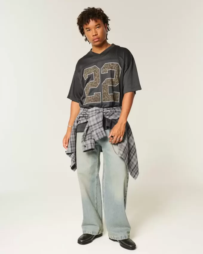 Baggy Pattern Graphic Jersey Baggy Pattern Graphic Jersey