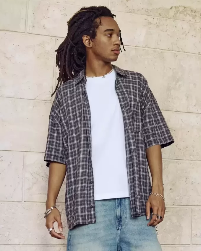 Baggy Short-Sleeve Shirt