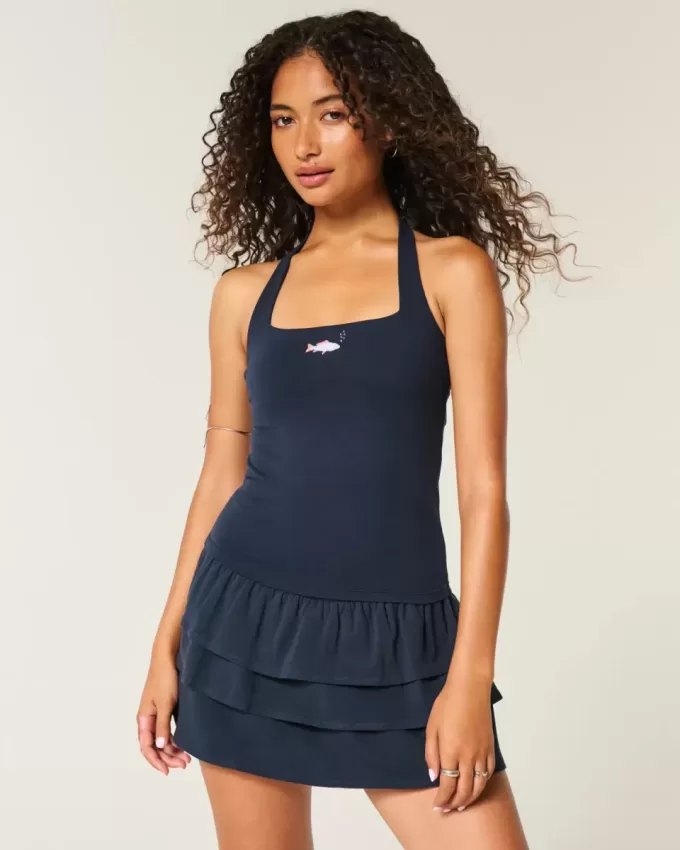 Beaded Graphic Halter Top Beaded Graphic Halter Top