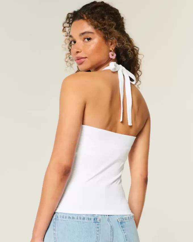 Beaded Graphic Halter Top Beaded Graphic Halter Top