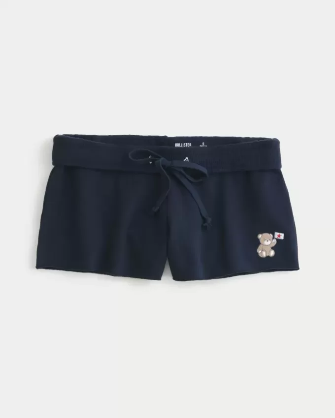 Bear Graphic Mini Fleece Shorts Bear Graphic Mini Fleece Shorts