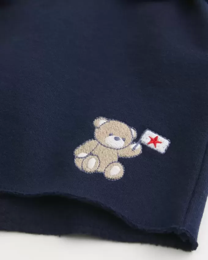 Bear Graphic Mini Fleece Shorts Bear Graphic Mini Fleece Shorts