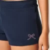 Bow Graphic Fleece Mini Shorts Bow Graphic Fleece Mini Shorts