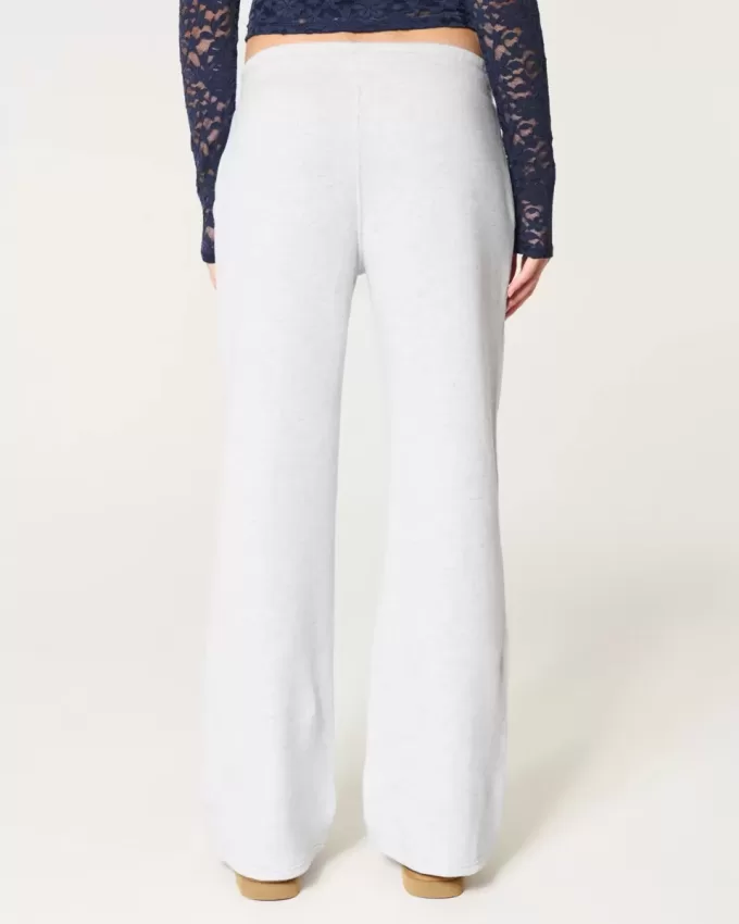 Bow Graphic Straight Sweatpants Bow Graphic Straight Sweatpants