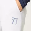 Bow Graphic Straight Sweatpants Bow Graphic Straight Sweatpants