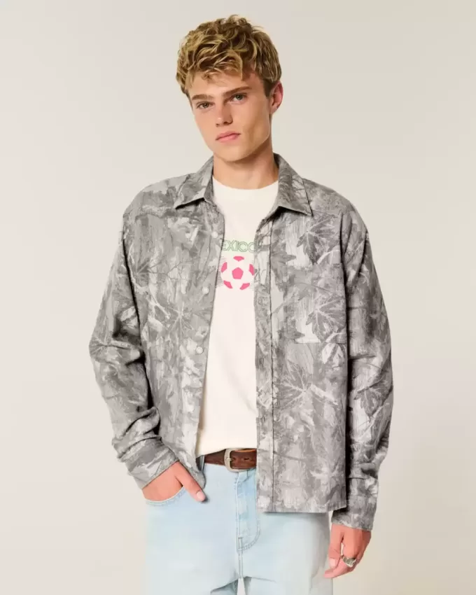 Boxy Camo Flannel Shirt Boxy Camo Flannel Shirt