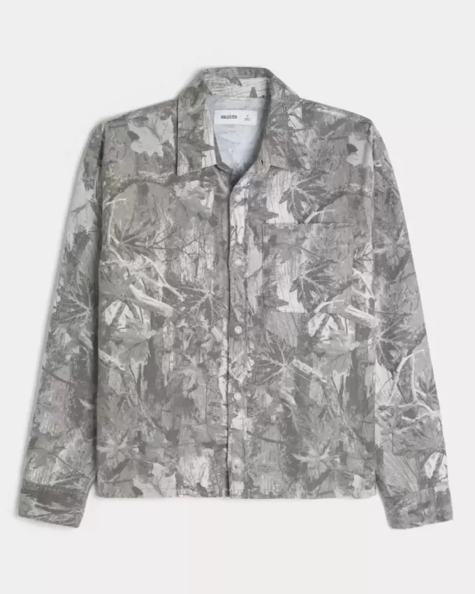 Boxy Camo Flannel Shirt Boxy Camo Flannel Shirt