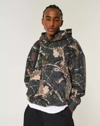 Boxy Camo Hoodie