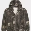 Boxy Camo Zip-Up Hoodie