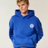 Boxy Chelsea FC Graphic Hoodie Boxy Chelsea FC Graphic Hoodie