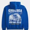 Boxy Chelsea FC Graphic Hoodie Boxy Chelsea FC Graphic Hoodie