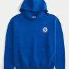 Boxy Chelsea FC Graphic Hoodie Boxy Chelsea FC Graphic Hoodie