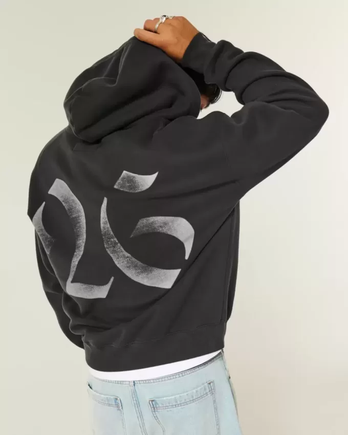 Boxy Class of 26 Graphic Zip-Up Hoodie Boxy Class of 26 Graphic Zip-Up Hoodie