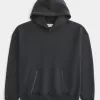 Boxy Contrast Stitch Hoodie Boxy Contrast Stitch Hoodie